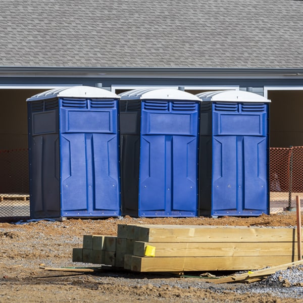 how often are the porta potties cleaned and serviced during a rental period in Stevensville